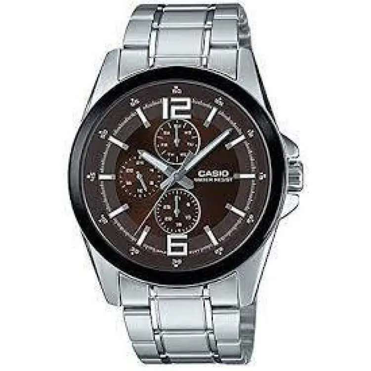 Casio Sport Watch For Men Analog Stainless Steel - Mtp E306D-5A