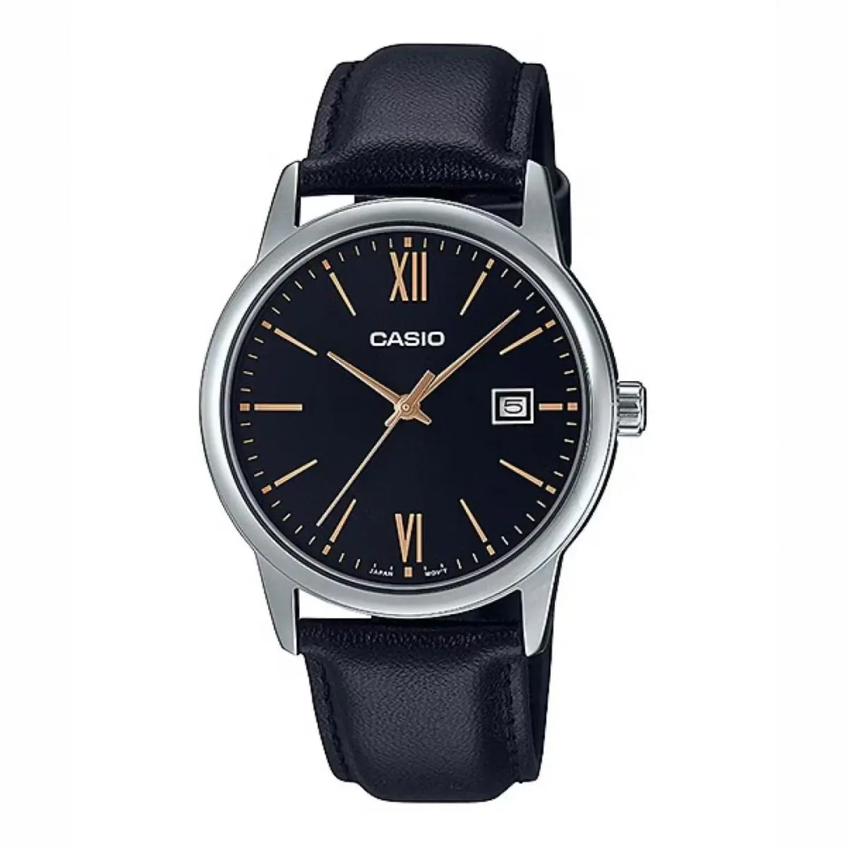 Casio Men’s Black Analog Watch with Black Dial - MTP-V002L-1B3UDF