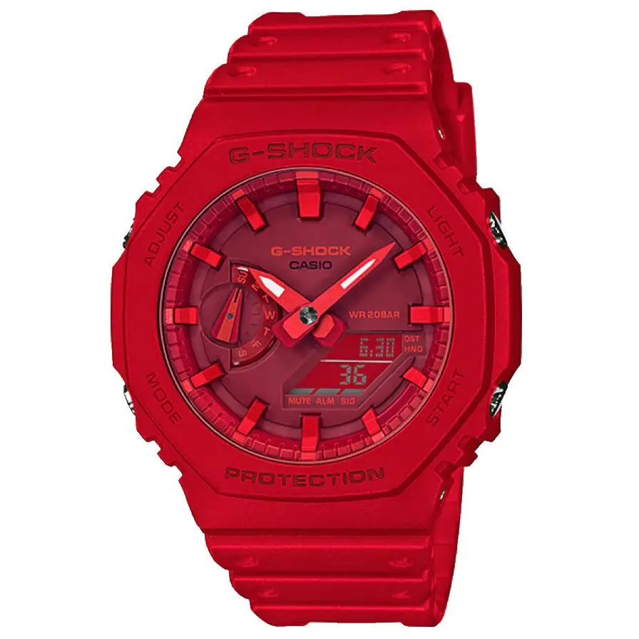 Casio G-shock Analog/digital Red Resin Watch GA-2100-4A/ GA2100-4A