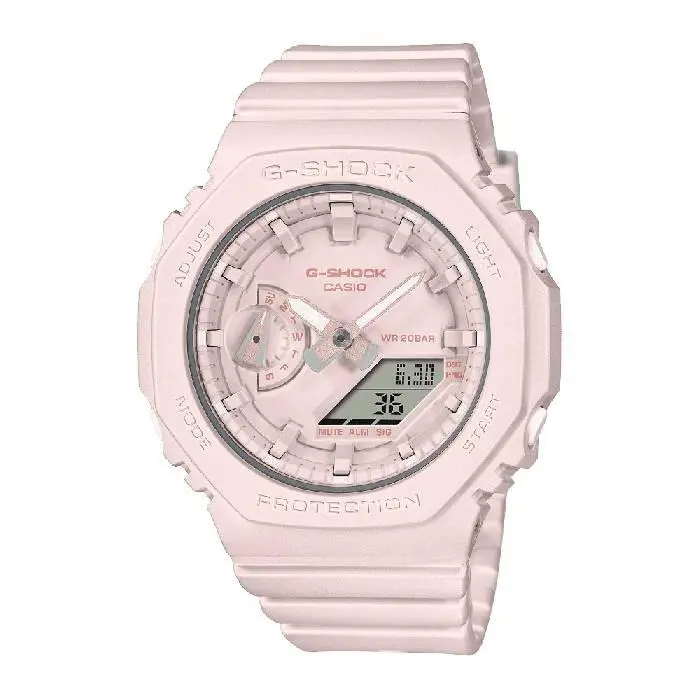 Casio GMA-S2100BA-4A Women`s Analog-digital Watch Pink Resin Band