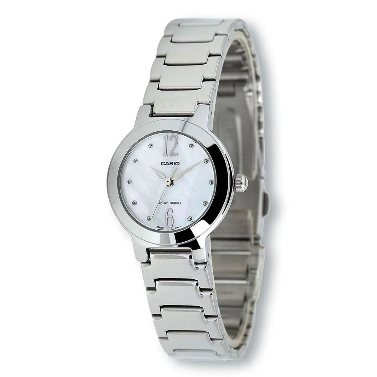 Casio LTP1191A-7A Analog Stainless Steel Watch Mother of Pearl Dial