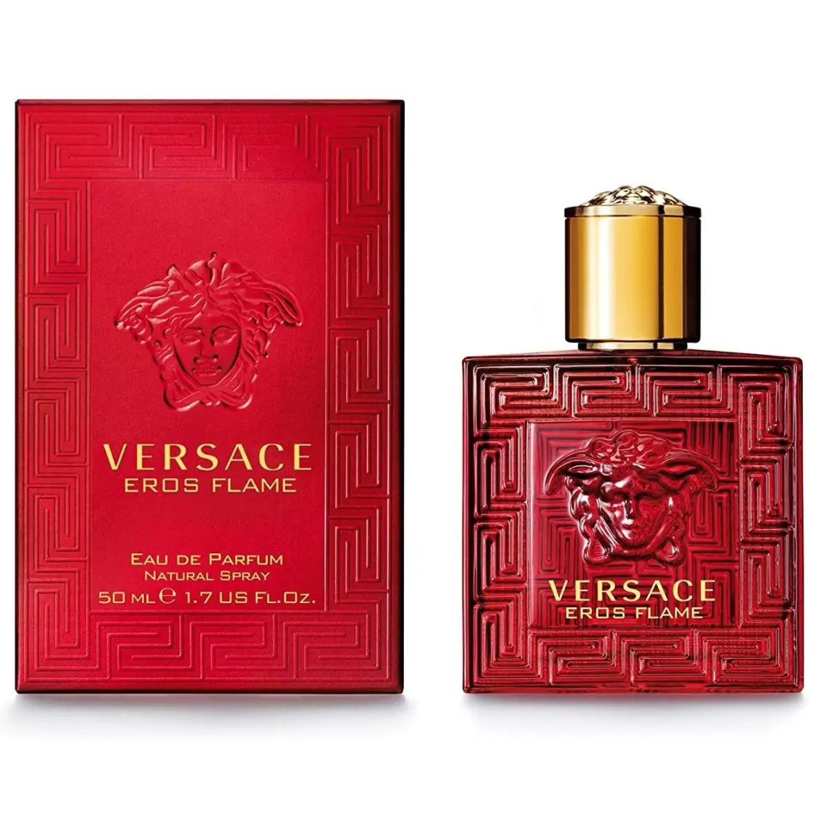 Versace Eros Flame Cologne For Men 1.7 oz 50 ml Eau de Parfum Spray
