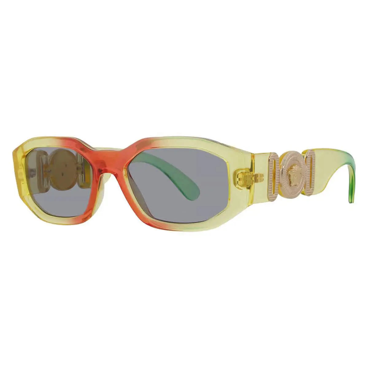 Versace Grey Geometric Men`s Sunglasses VE4361 5530/1 53 VE4361 5530/1 53