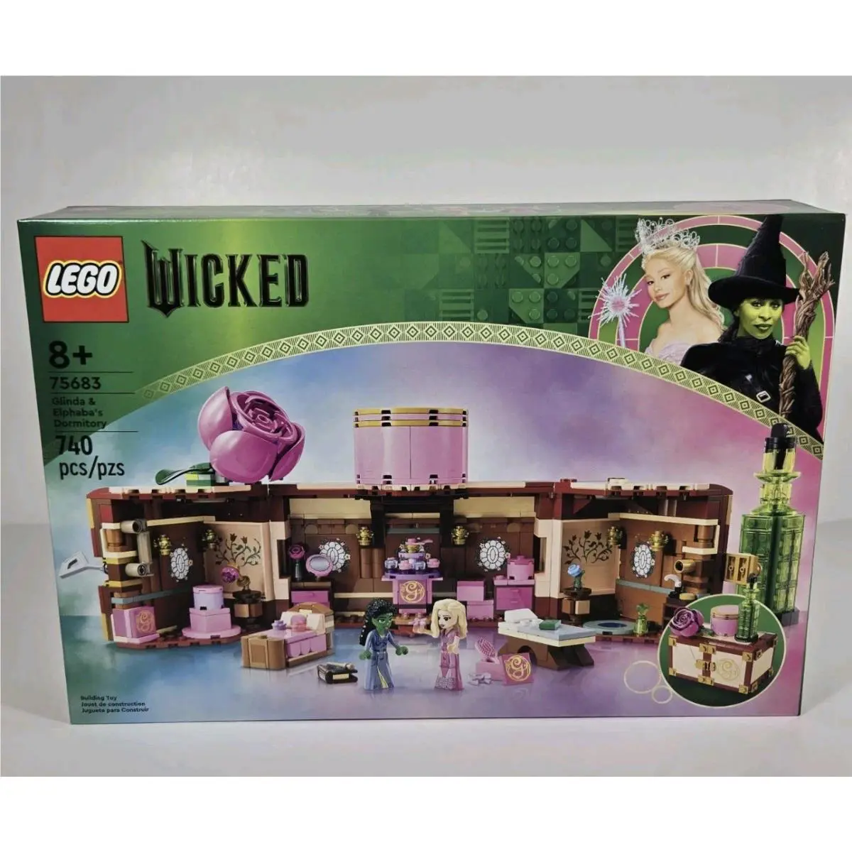 Lego Wicked Glinda Elphaba`s Dormitory 75683 Building Toy Set 2 Mini Figures
