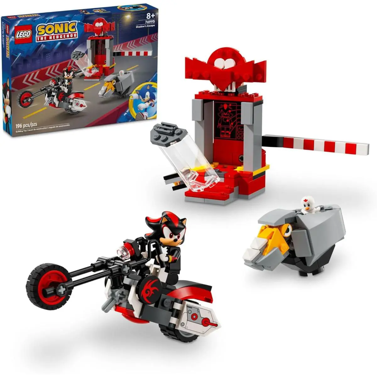 Lego Sonic The Hedgehog Shadow The Hedgehog Escape Building Set Motorcycle Toy