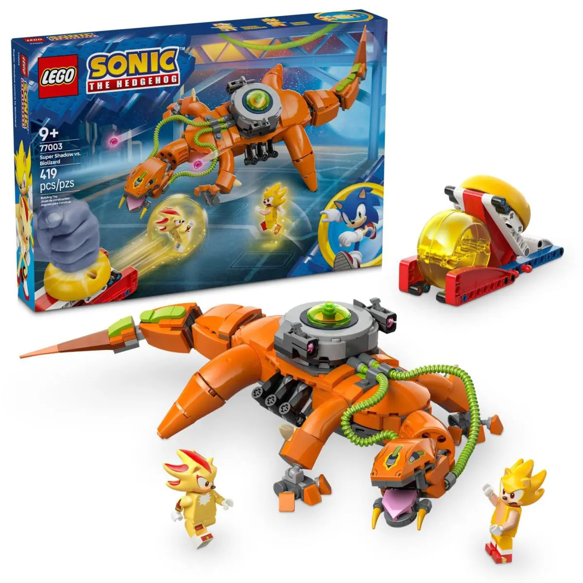 Lego Sonic The Hedgehog Super Shadow Vs. Biolizard Gamer Gift For Boys