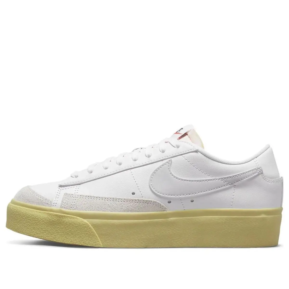 Nike Women`s Blazer Low Platform Shoes White DJ02992 109 Size 8.5 - White