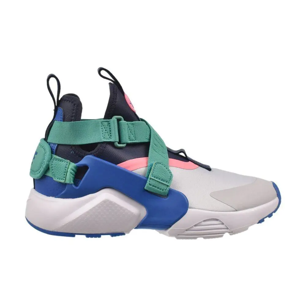 Nike Huarache City PS Little Kids` Shoes Pure Platinum/blue AJ6663-001 - Pure Platinum/Blue Nebula