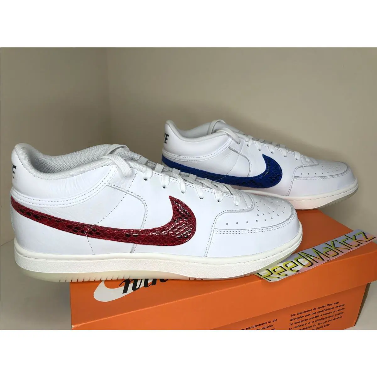 Nike shoes - Nike Sky Force 3/4 - Sky Force - CW7074 100 - White / Red / Blue 2