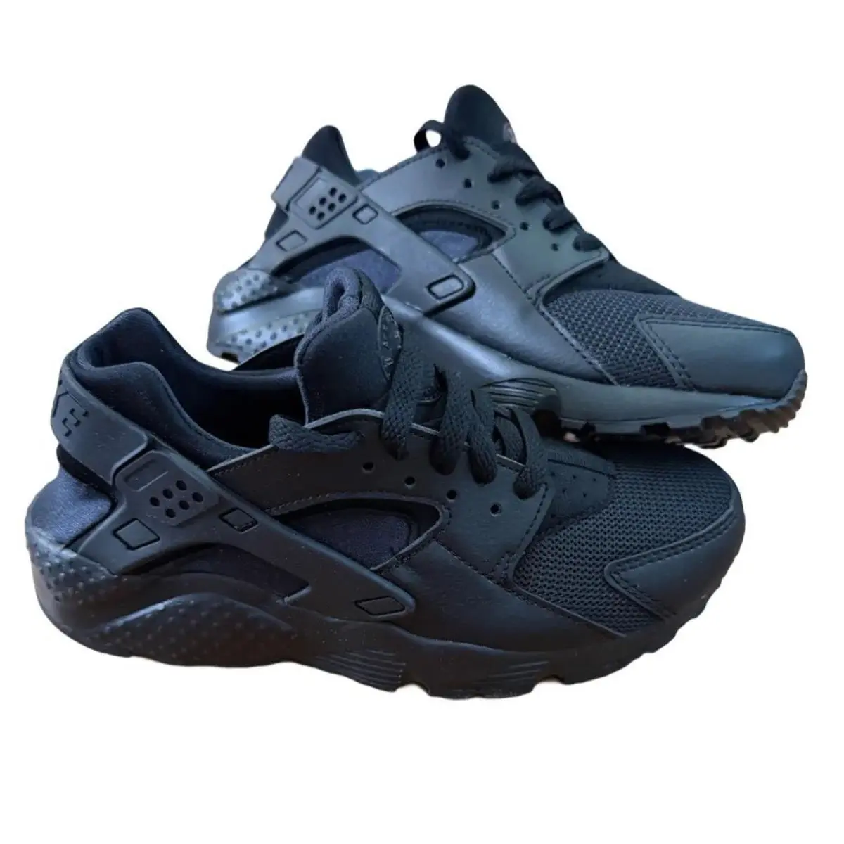 Nike shoes - Nike Huarache Run (GS) - Huarache Run - 654275 016 - Black/Black-Black 4