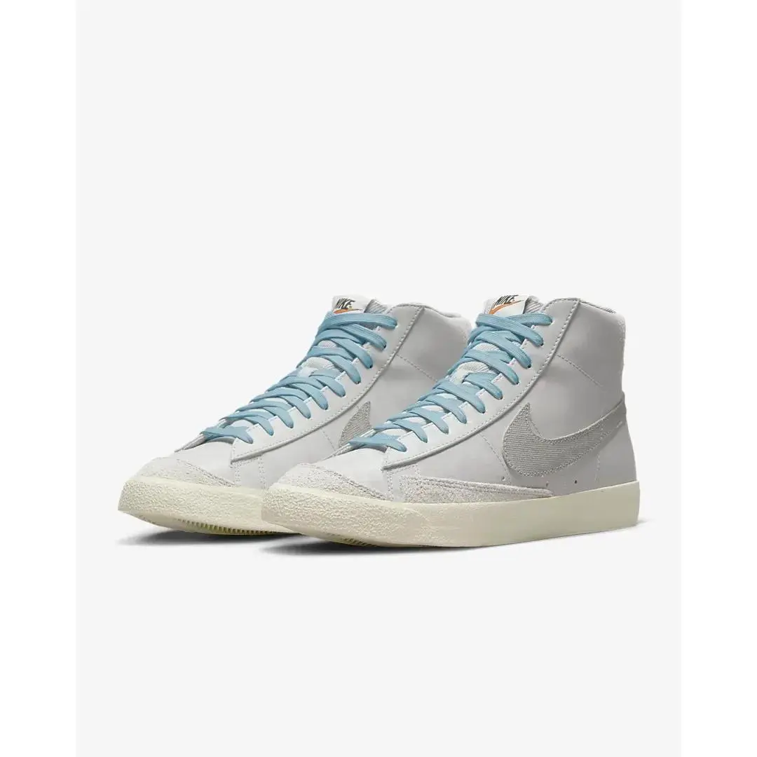 Nike shoes - Nike Blazer Mid - Blazer Mid - DO9787-001 - Grey Fog/Grey Fog/Alpha Orange/Light Smoke Grey 0