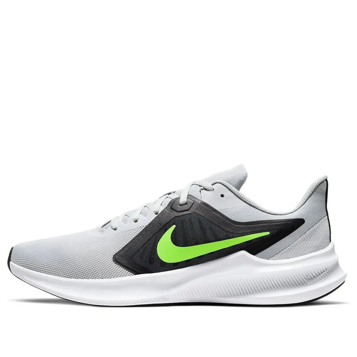 Nike Men’s Downshifter 10 Running Shoes – Grey Fog / Volt - Gray