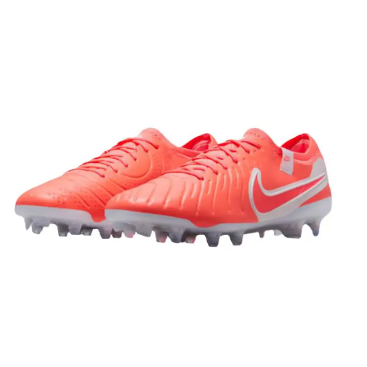 Nike Men`s Tiempo Legend 10 Elite FG Low-top Hot Lava/white DV4328-800 j - Hot Lava/White