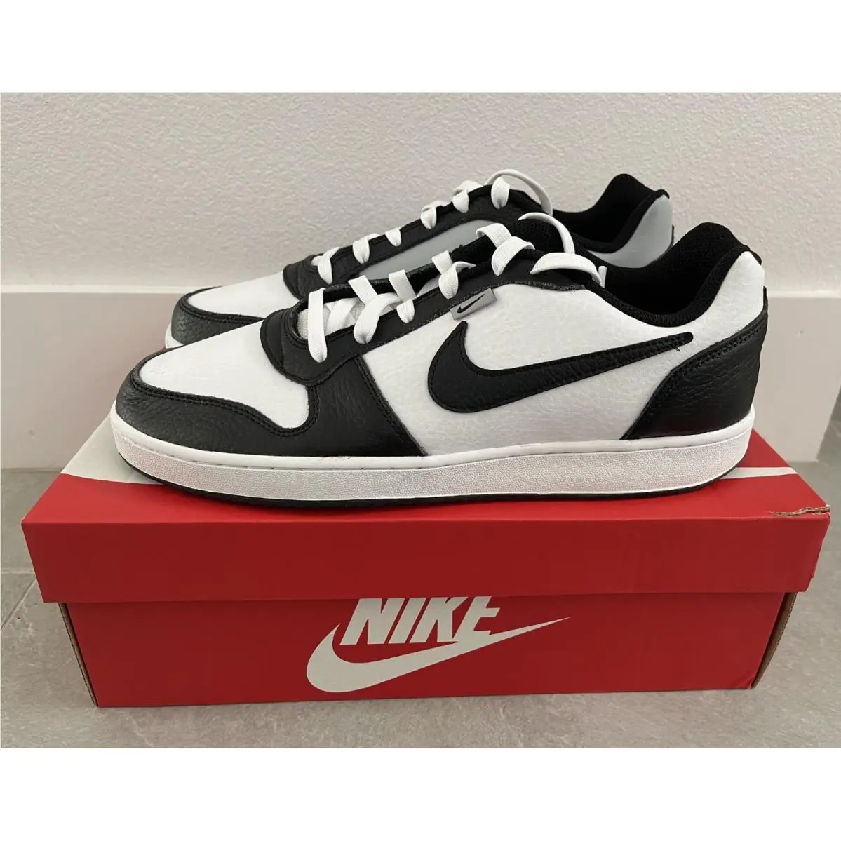 Nike shoes - Nike Ebernon - Ebernon - White, Manufacturer: White/Black/Wolf Grey 5