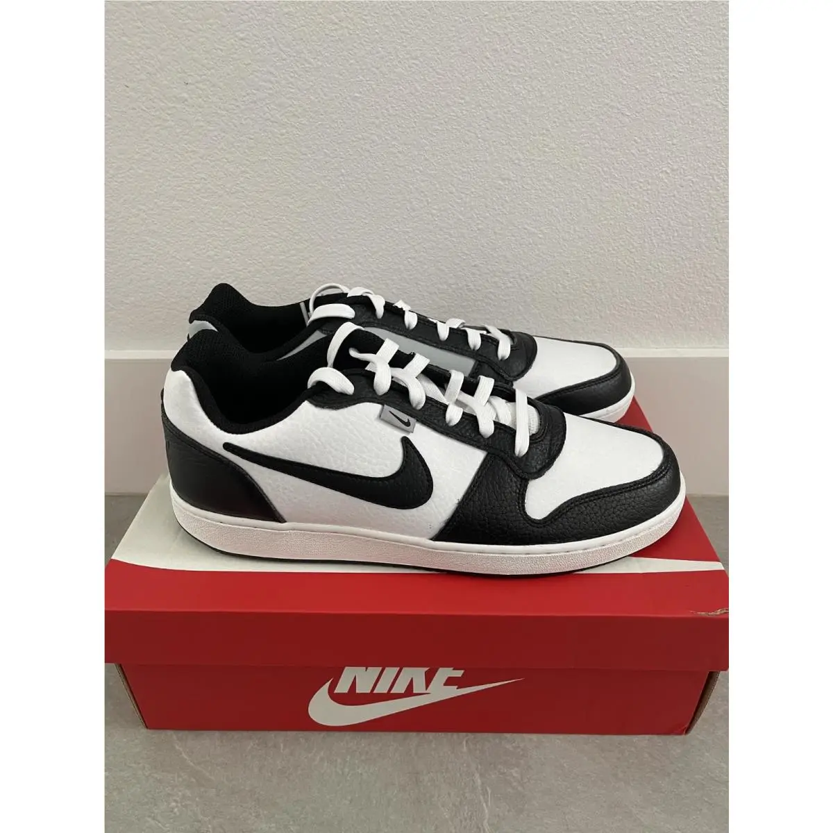 Nike shoes - Nike Ebernon - Ebernon - White, Manufacturer: White/Black/Wolf Grey 8