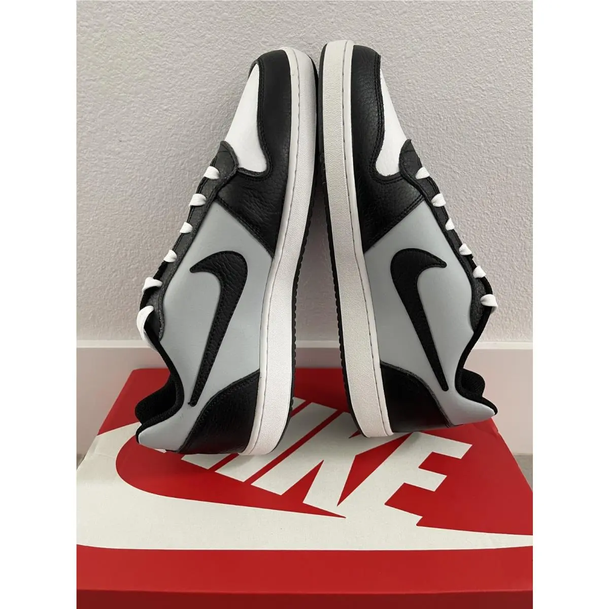 Nike shoes - Nike Ebernon - Ebernon - White, Manufacturer: White/Black/Wolf Grey 9