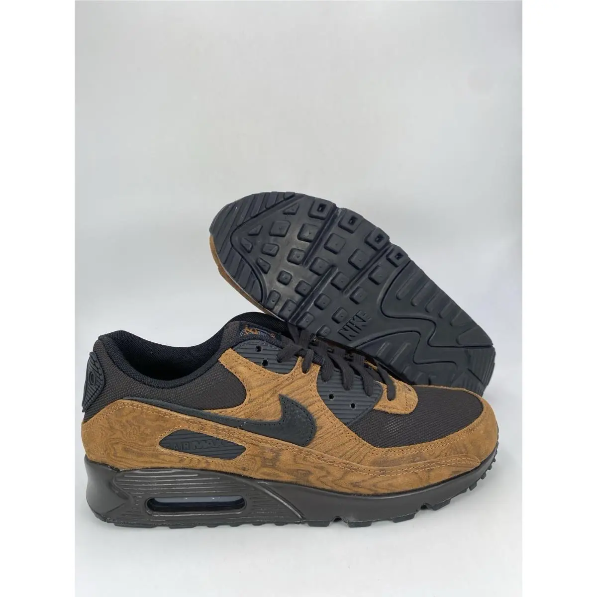 Nike Air Max 90 Prm LT British Tan Black IQ0283 281 Men`s Size 11.5 - LT British Tan/Black