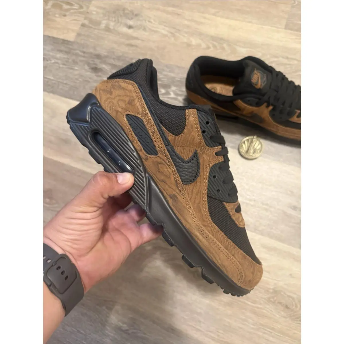 Nike shoes - Nike Air Max 90 Premium - IQ0283-281 - Light British Tan / Velvet Brown / Black (UPC: 198727567965) 9