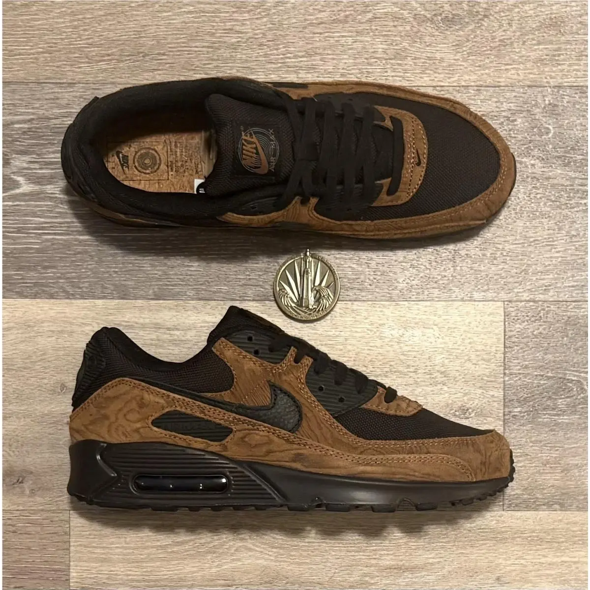 Nike shoes - Nike Air Max 90 Premium - IQ0283-281 - Light British Tan / Velvet Brown / Black (UPC: 198727567965) 0