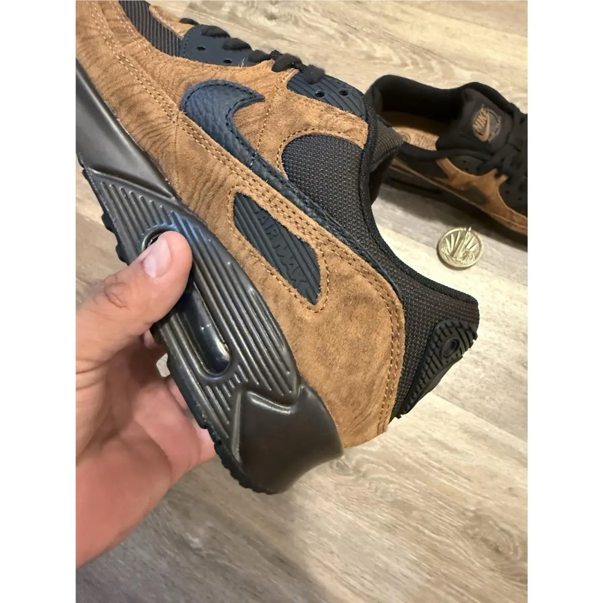 Nike shoes - Nike Air Max 90 Premium - IQ0283-281 - Light British Tan / Velvet Brown / Black (UPC: 198727567965) 2