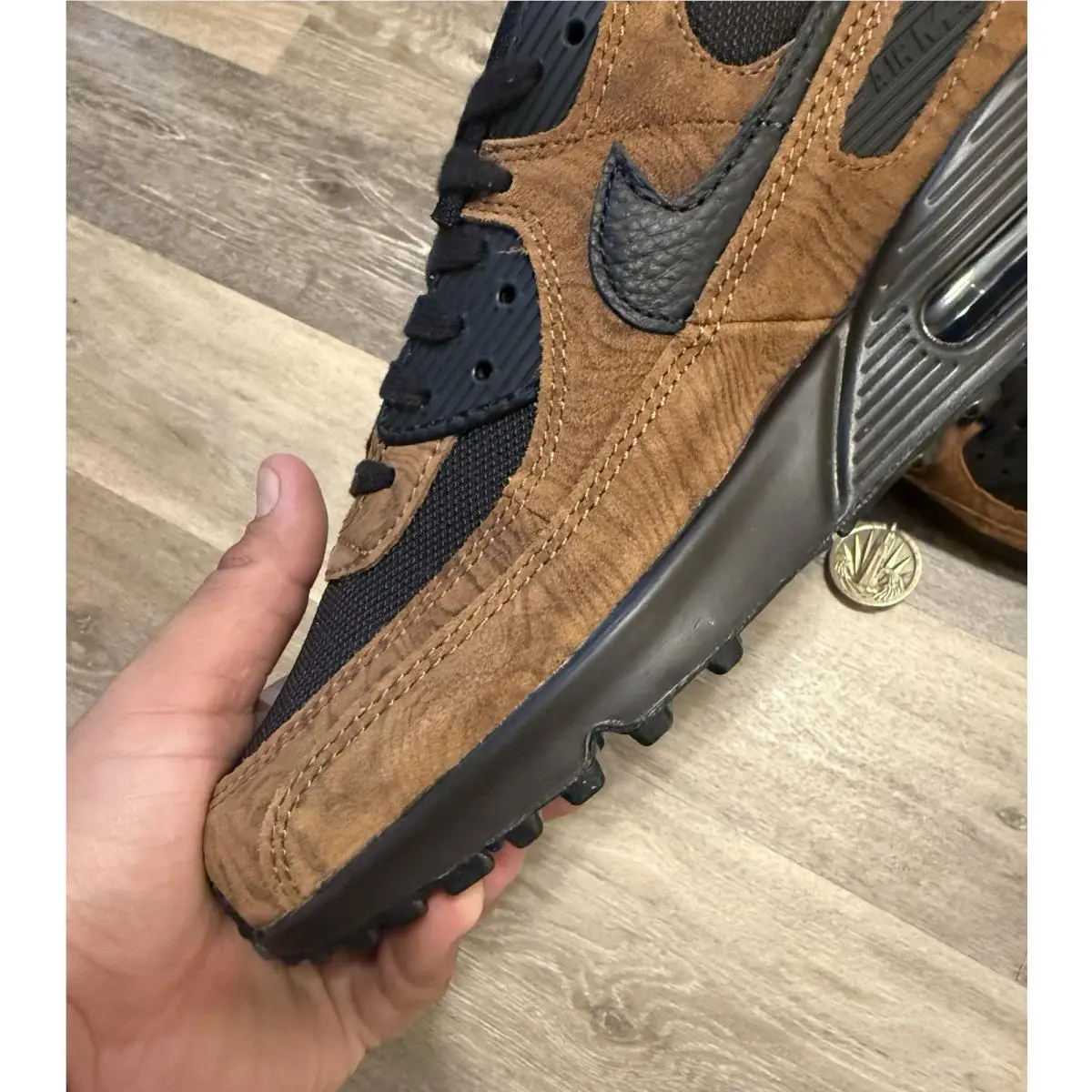 Nike shoes - Nike Air Max 90 Premium - IQ0283-281 - Light British Tan / Velvet Brown / Black (UPC: 198727567965) 3