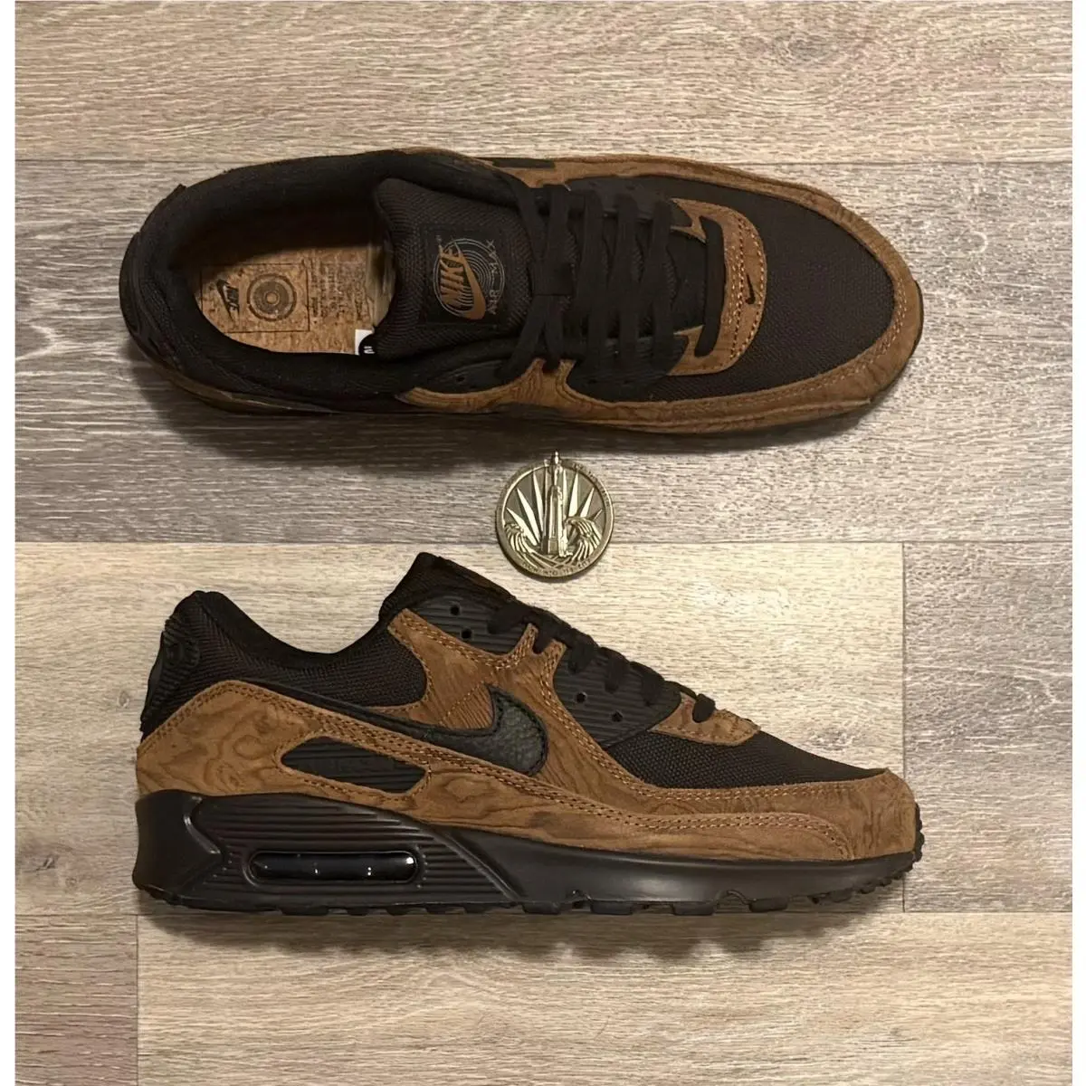Nike shoes - Nike Air Max 90 Premium - IQ0283-281 - Light British Tan / Velvet Brown / Black (UPC: 198727567965) 6