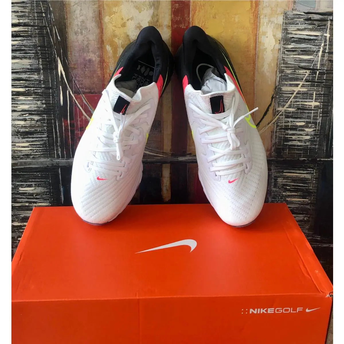 Nike shoes - Nike Air Zoom Infinity Tour - CT0541-103 - White Volt Black Flash Crimson 2