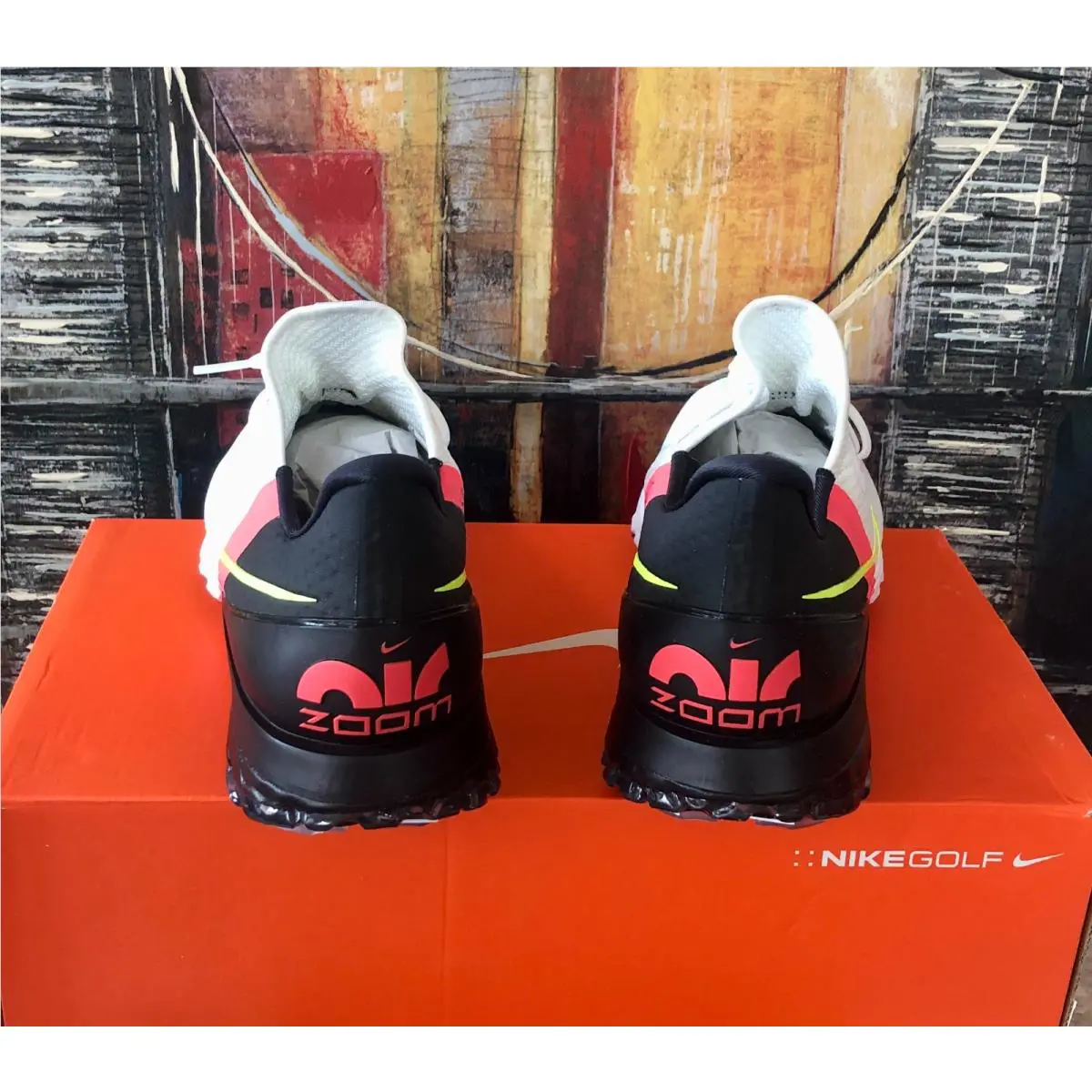 Nike shoes - Nike Air Zoom Infinity Tour - CT0541-103 - White Volt Black Flash Crimson 3