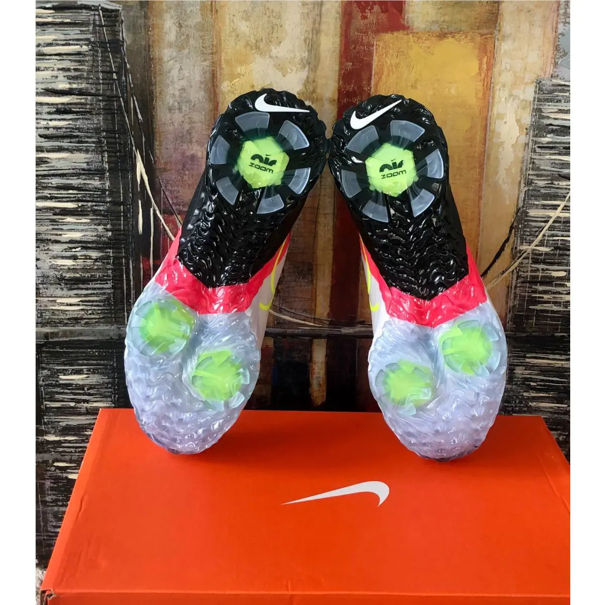 Nike shoes - Nike Air Zoom Infinity Tour - CT0541-103 - White Volt Black Flash Crimson 4