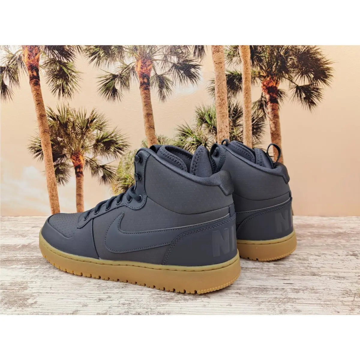 Nike shoes - Nike Court Borough Mid - Court Borough Mid - AA0547-001 - Dark Grey 5