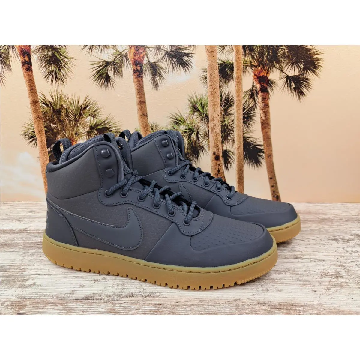 Nike shoes - Nike Court Borough Mid - Court Borough Mid - AA0547-001 - Dark Grey 1