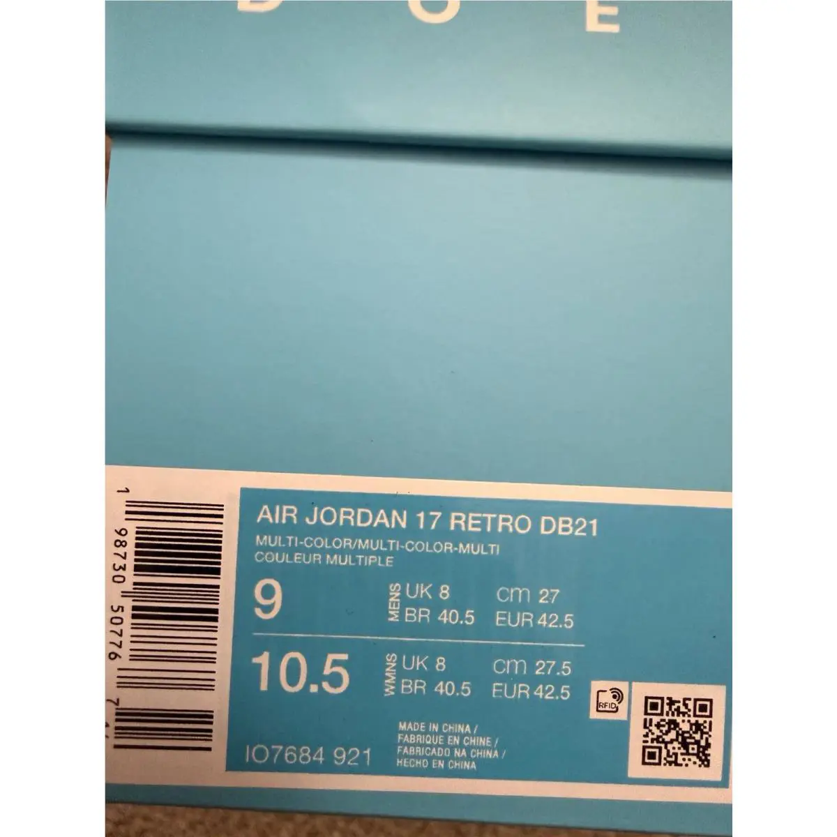 Nike shoes - Air Jordan 17 - Air - IO7684-921 - Multicolor 5