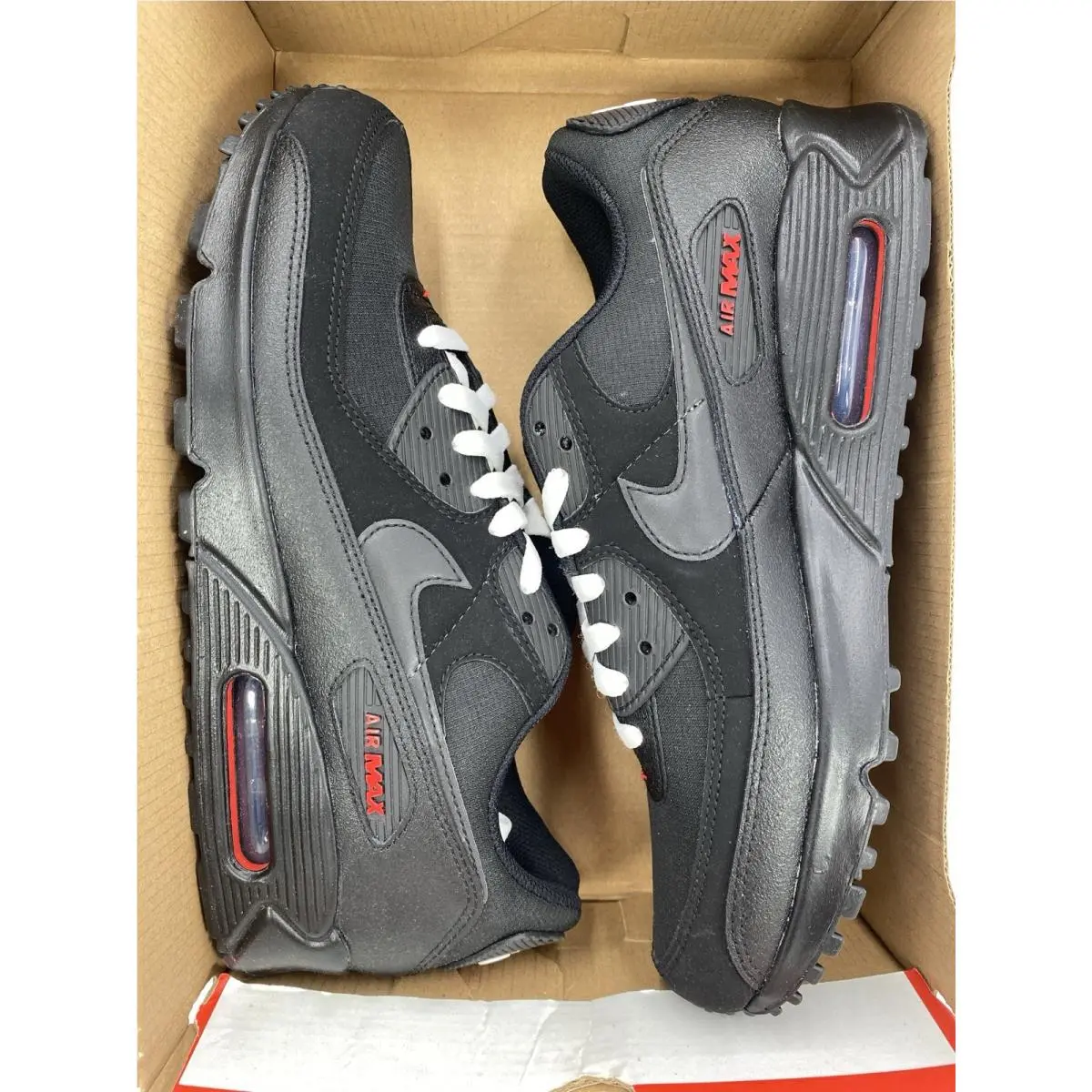 Nike shoes - Nike Air Max 90 - Air Max - DC9388 002 - Black/White-Red 7