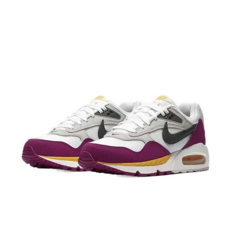 Nike Air Max Correlate Women`s Size 8 White/ Purple Color Sneaker 511417 - 100 - White, Manufacturer: White/Grey/University Gold/Purple