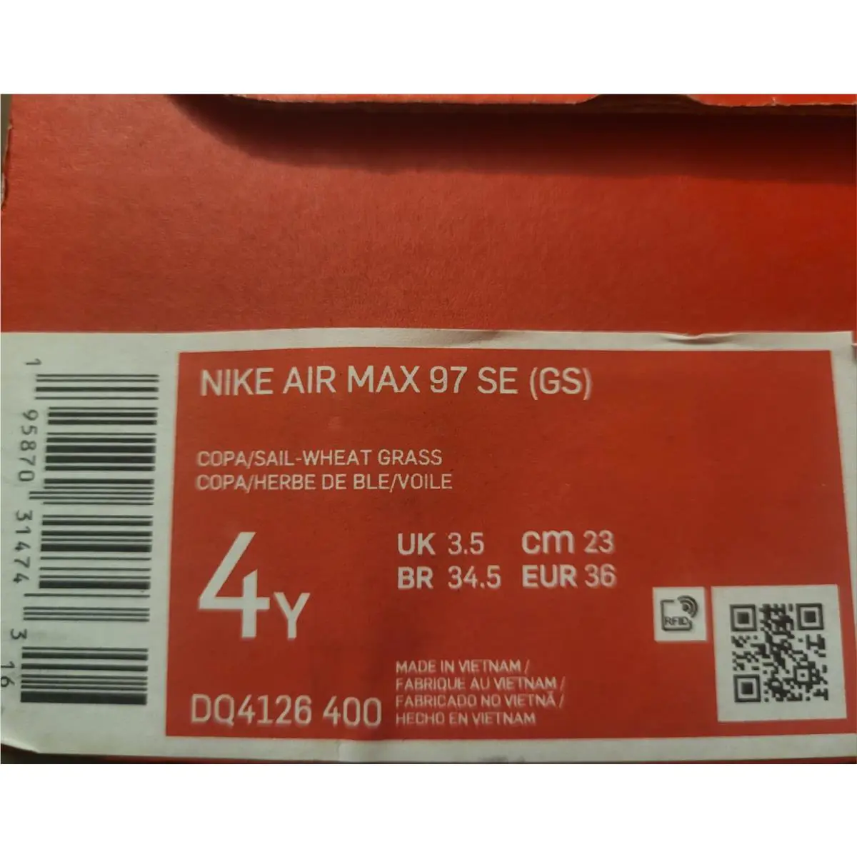Nike shoes - Nike Air Max 97 - Air Max - copa/sail-wheat grass 4