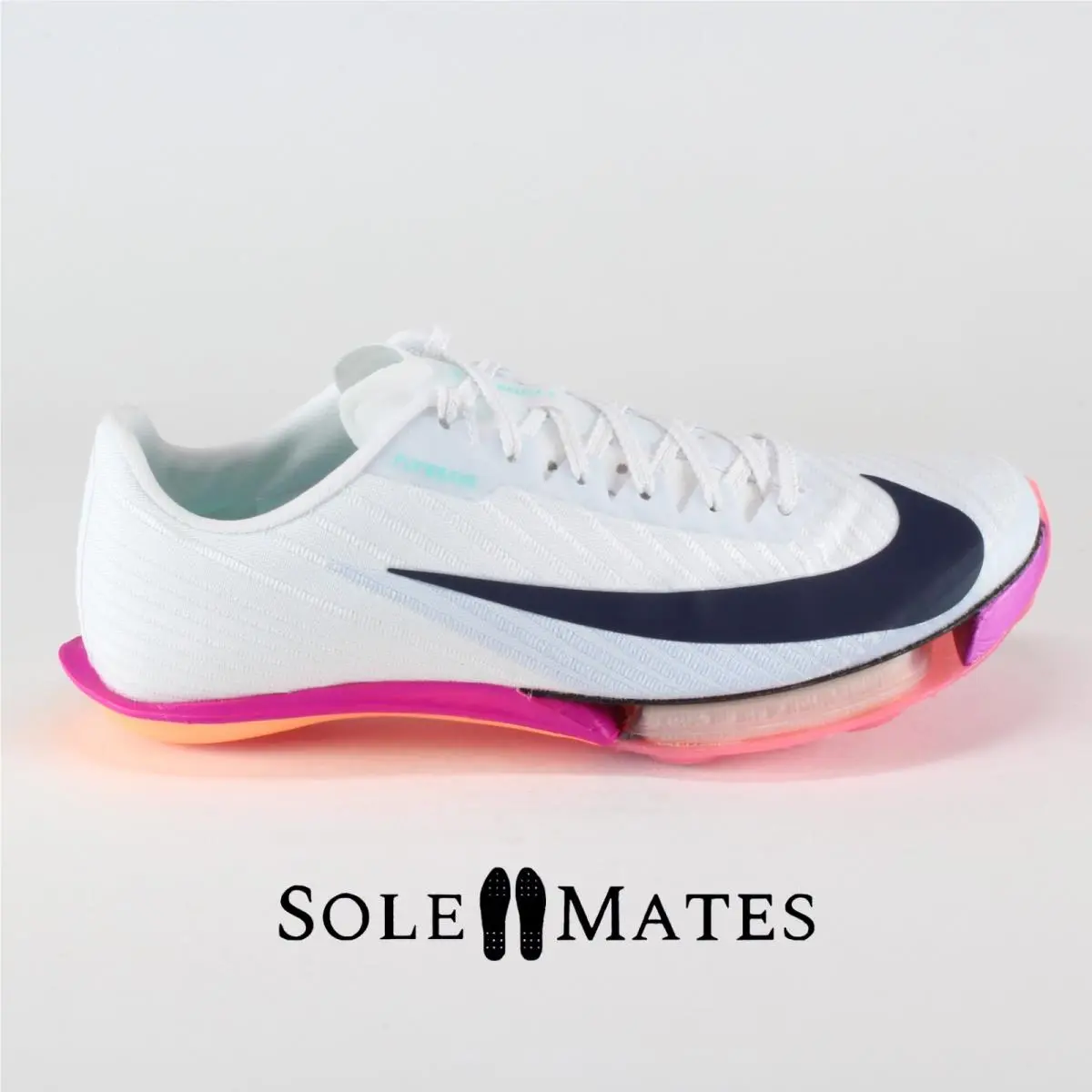 Nike Air Zoom Maxfly 2 White Pink FD8395-100 Men`s Size 7 / Women`s 8.5 Spikes