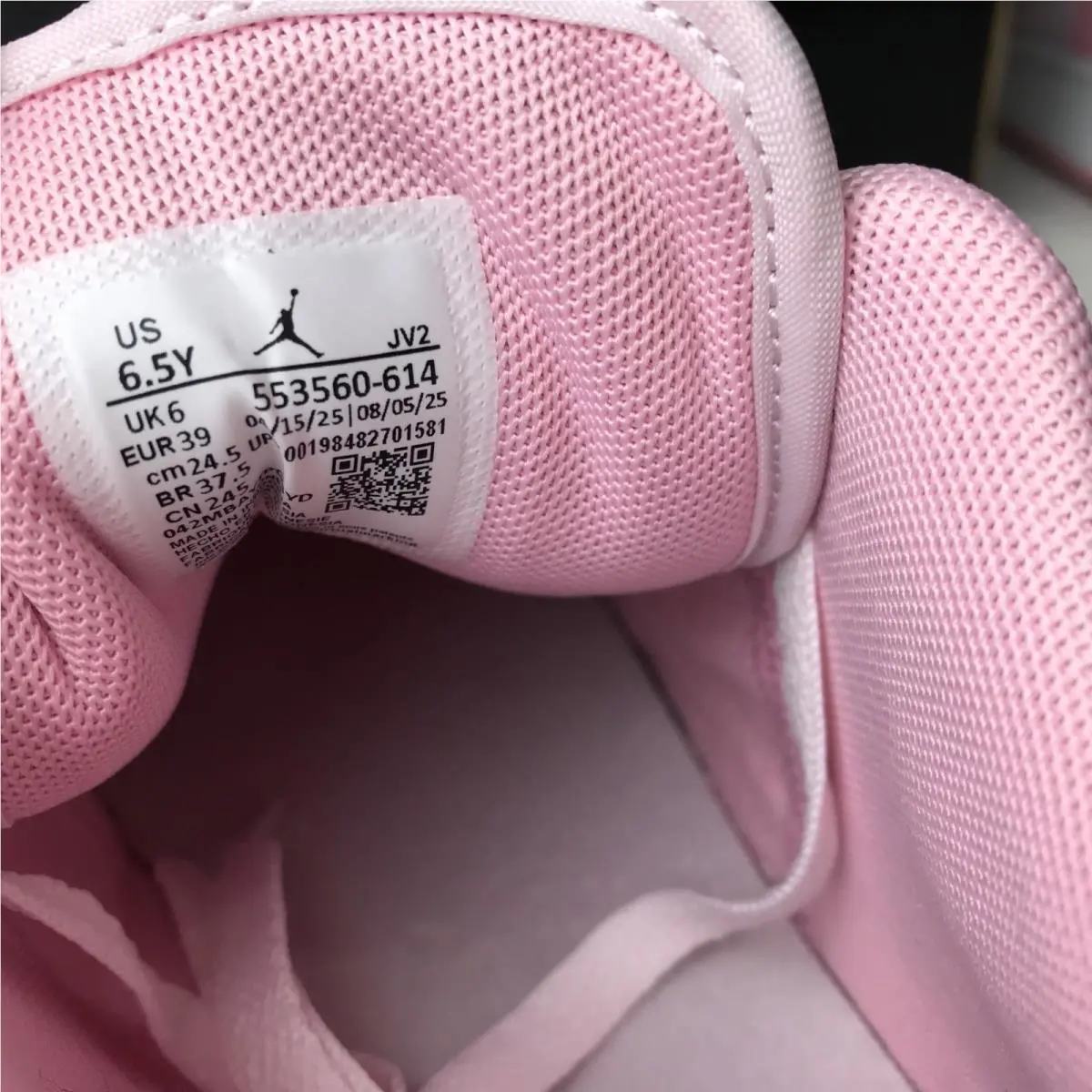 Nike shoes - Nike Air Jordan 1 (GS) - 553560-614 - pink/white 9