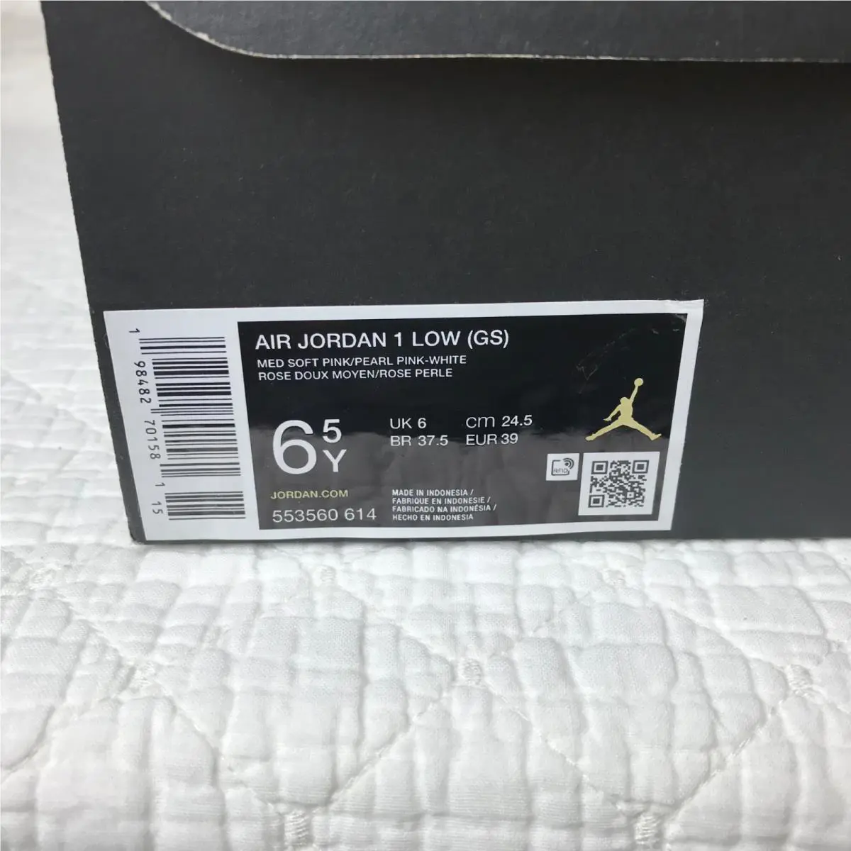 Nike shoes - Nike Air Jordan 1 (GS) - 553560-614 - pink/white 10
