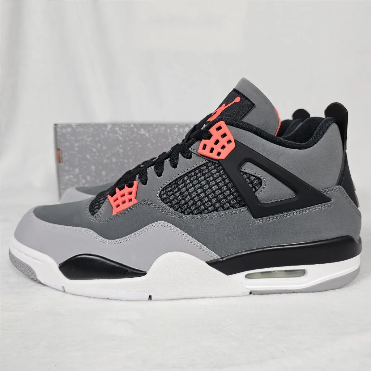 Nike shoes - Air Jordan 4 - Air - DH6927-061 - Gray, Manufacturer: Dark Grey/Infrared 23/Black/Cement Grey (UPC: 0195866061576) 0