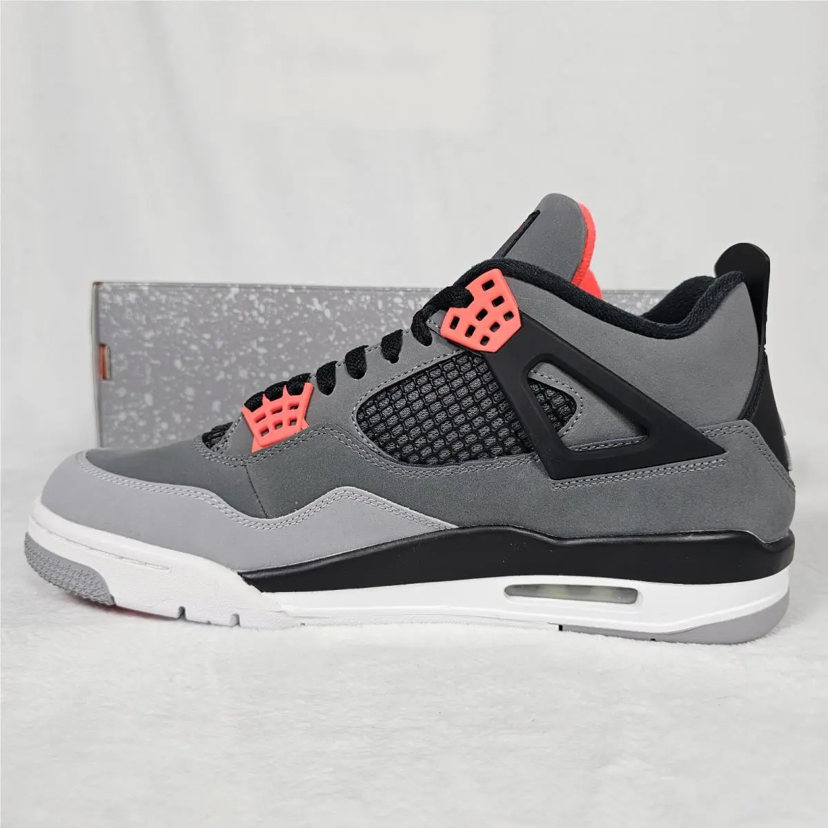 Nike shoes - Air Jordan 4 - Air - DH6927-061 - Gray, Manufacturer: Dark Grey/Infrared 23/Black/Cement Grey (UPC: 0195866061576) 2