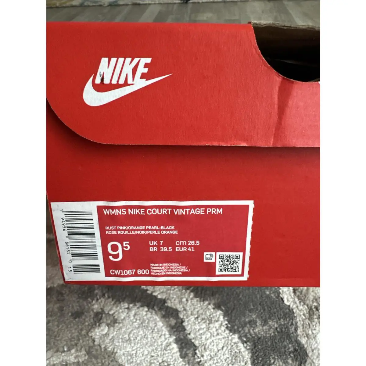 Nike shoes - Nike Court Vintage Premium - Court Vintage Premium - CW1067-600 - Pink (UPC: 194956861812) 4