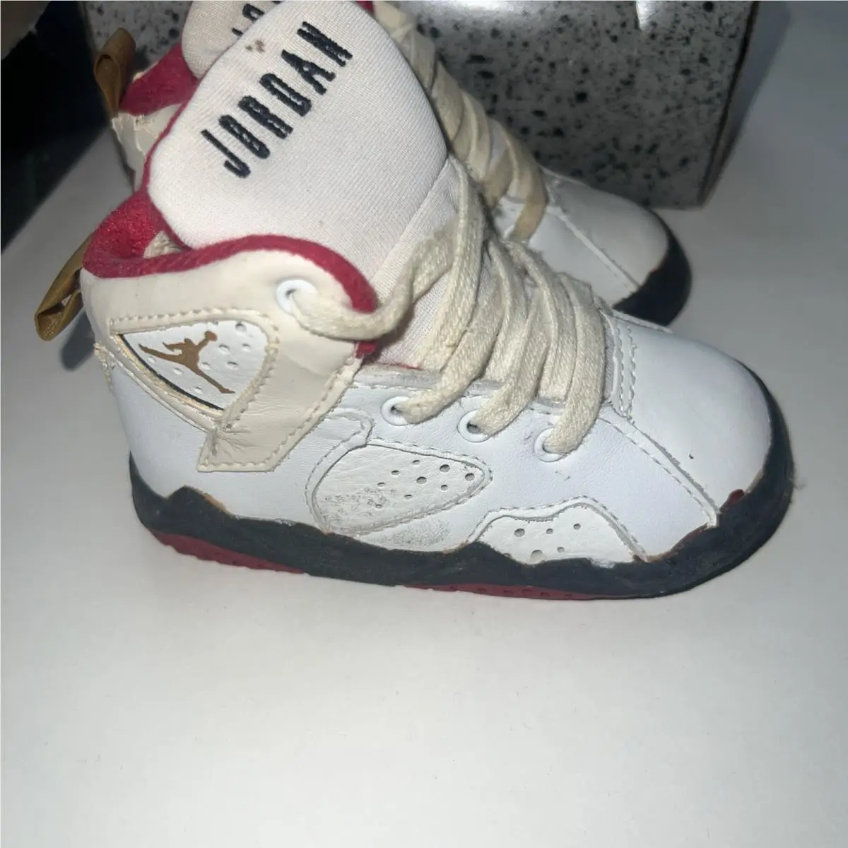 Vintage Nike Baby Air Jordan 7 Cardinal Sz 3.5 1992