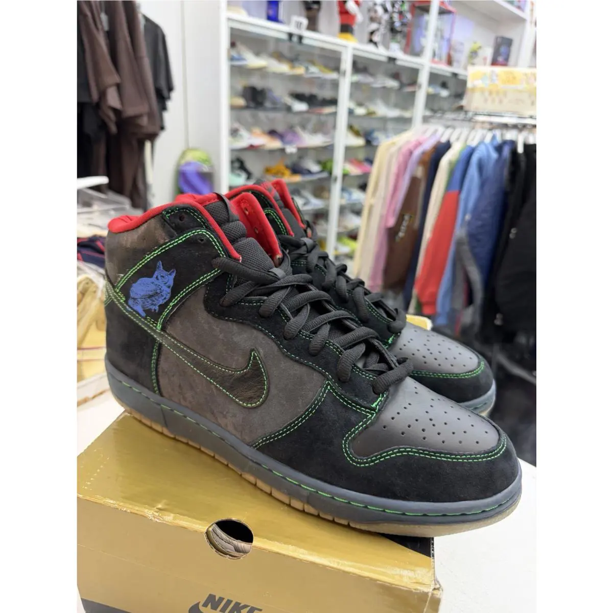 Nike shoes - Nike Dunk high premium SB - 313171-006 - Black 3