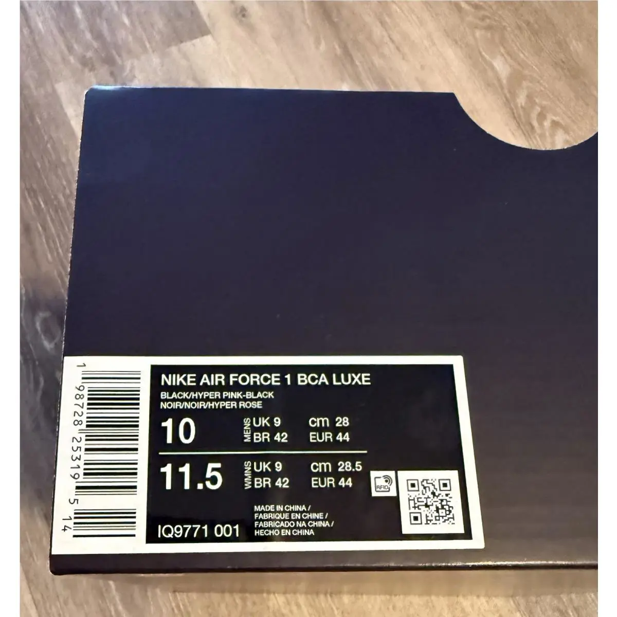 Nike shoes - Nike Air Force 1 - Air Force - IQ9771-001 - Black / Hyper Pink (UPC: 198728253195) 11