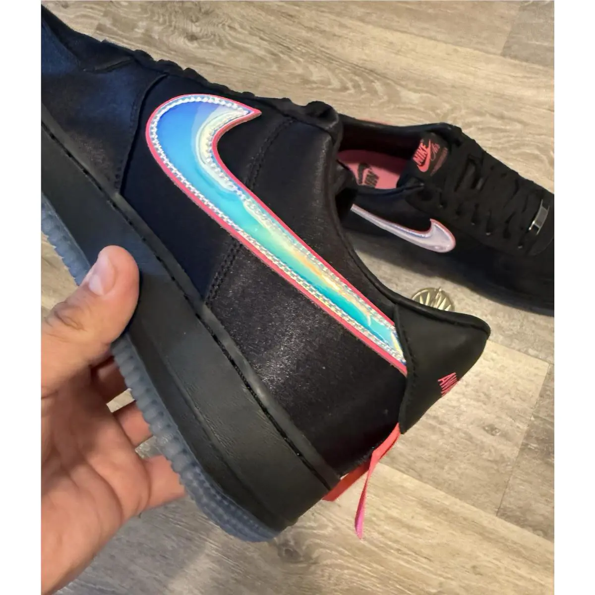 Nike shoes - Nike Air Force 1 - Air Force - IQ9771-001 - Black / Hyper Pink (UPC: 198728253195) 2