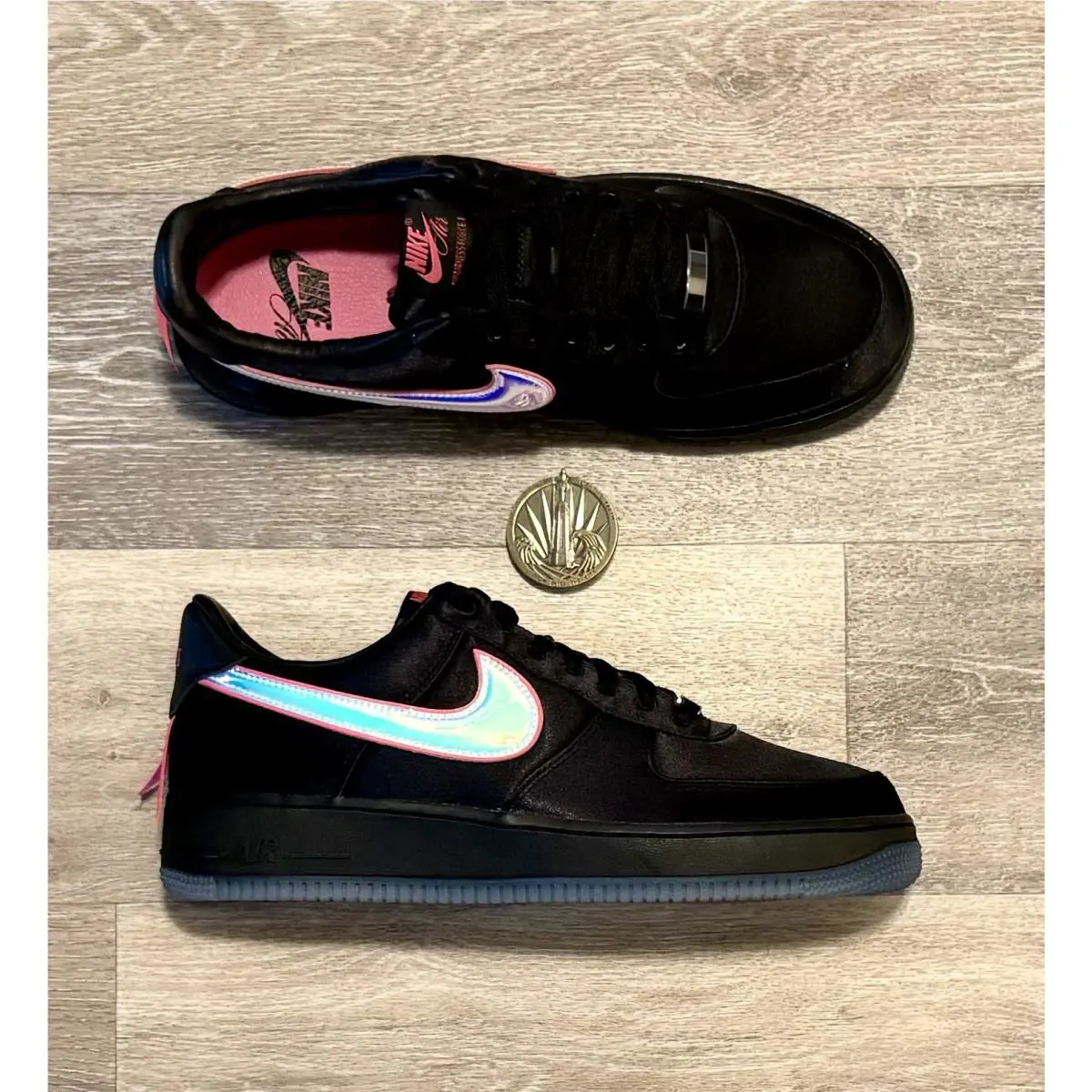 Nike shoes - Nike Air Force 1 - Air Force - IQ9771-001 - Black / Hyper Pink (UPC: 198728253195) 6