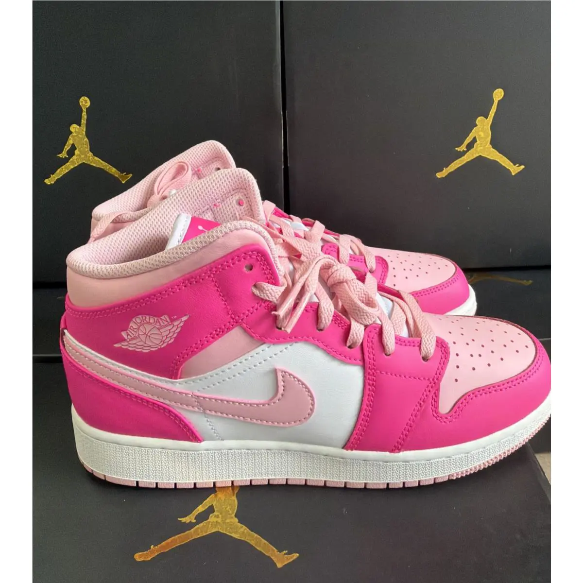 Nike shoes - Air Jordan 1 Mid - Air Mid - FD8780-116 - Pink (UPC: 0196608270737) 2