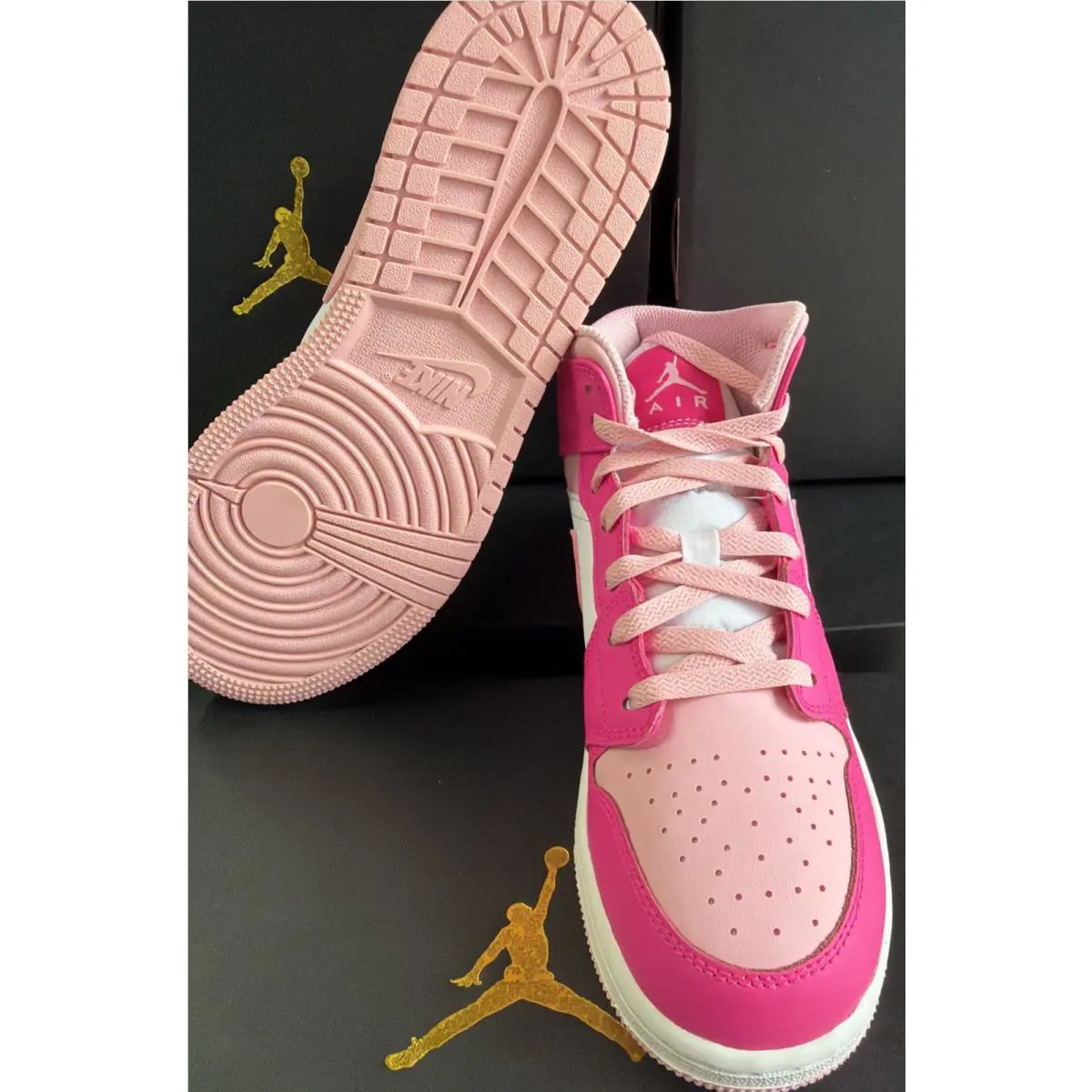 Nike shoes - Air Jordan 1 Mid - Air Mid - FD8780-116 - Pink (UPC: 0196608270737) 5