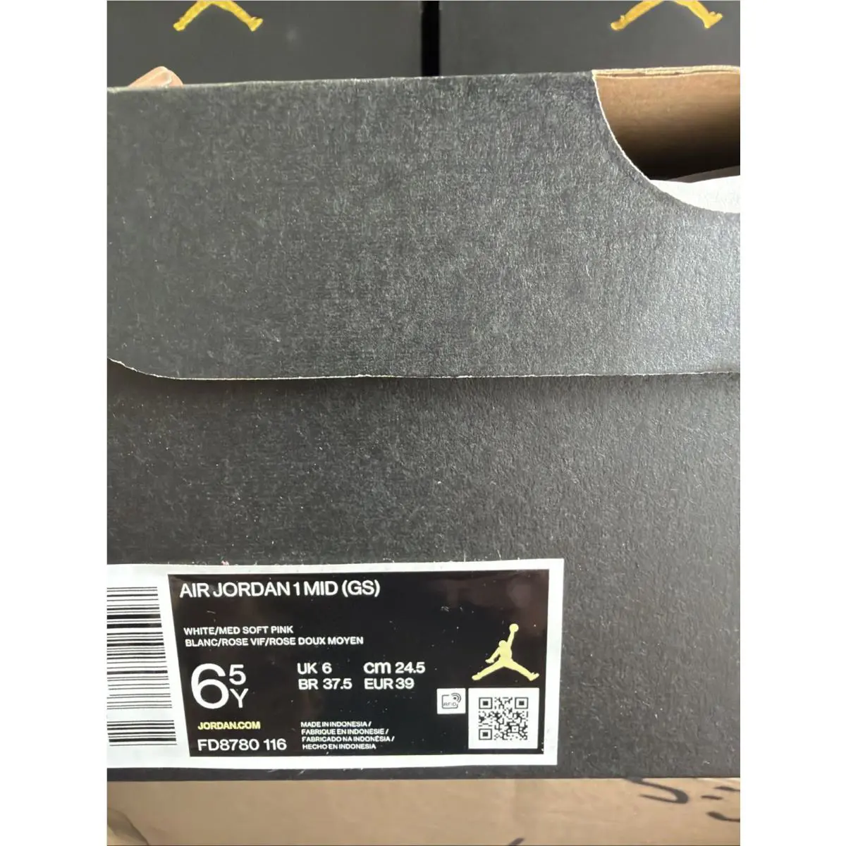 Nike shoes - Air Jordan 1 Mid - Air Mid - FD8780-116 - Pink (UPC: 0196608270737) 7