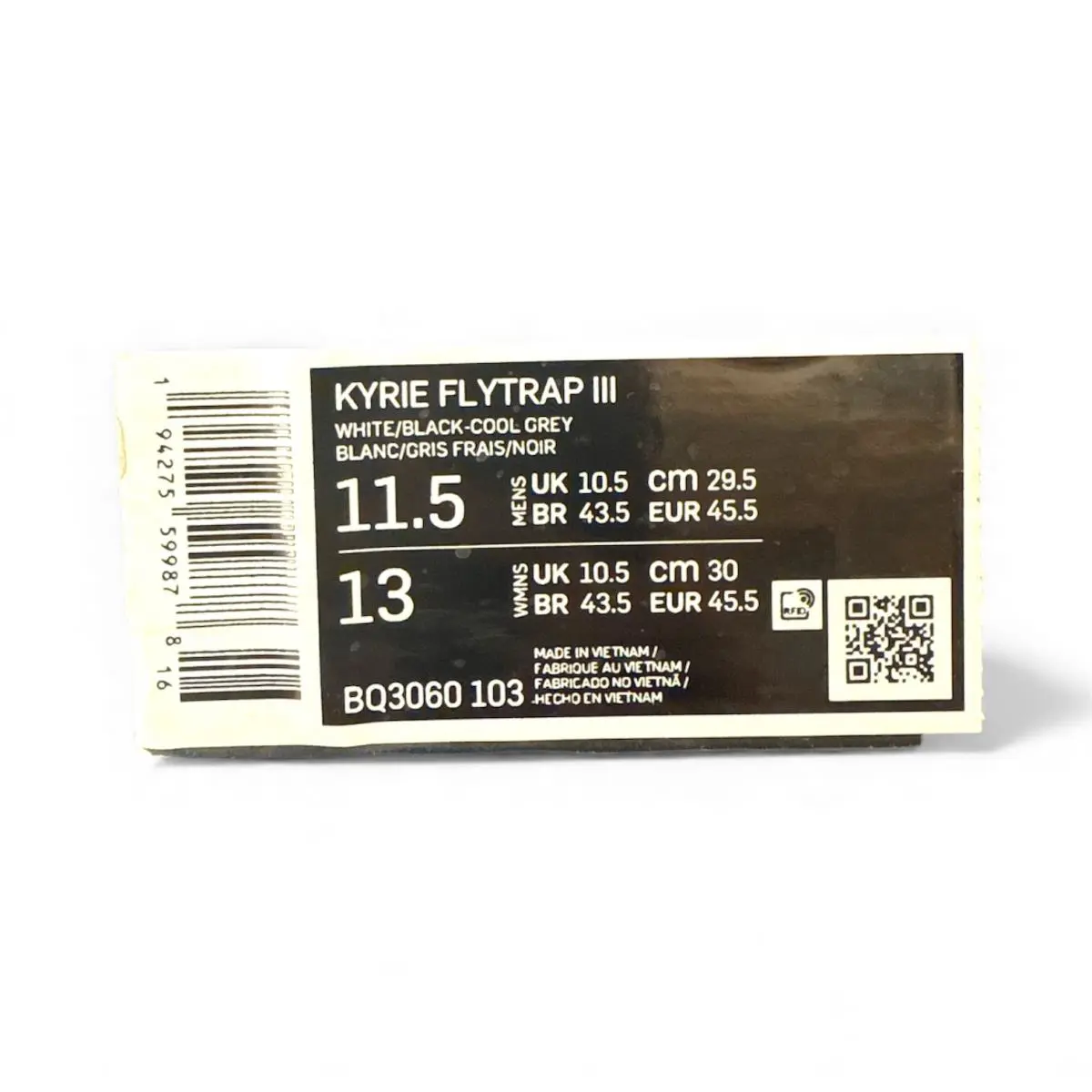 Nike shoes - Nike Kyrie Flytrap - Kyrie Flytrap - White / Black / Cool Grey (UPC: 194275599878) 5